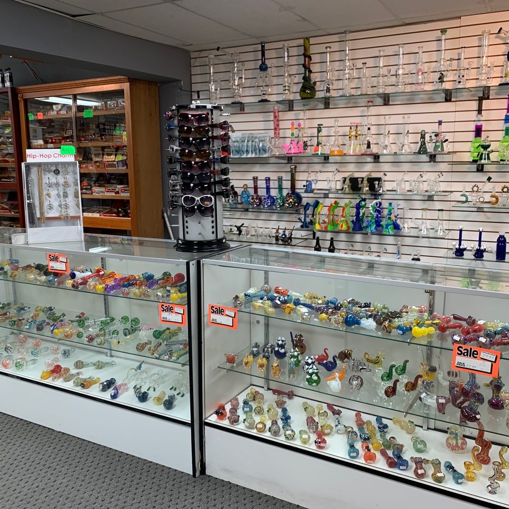 Lots of new glass and bongs.