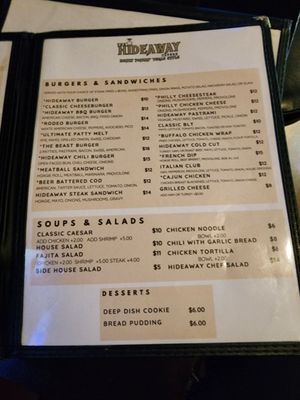 Menu photo 2 The Hideaway Tavern Las Vegas, NV Menu photo 2 The Hideaway Tavern Las Vegas, NV