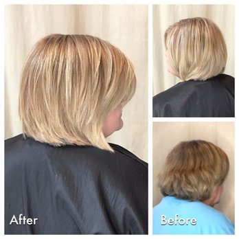 John Perry Salon - Away with the gray, hello blonde. - Hair Stylists Near Me - San Diego, California