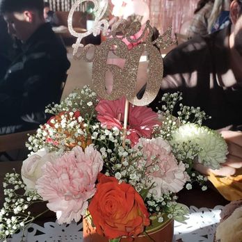 FDS Flowers by Miriam - At the party, how we made our table centers - Florists Near Me - La Mesa, California