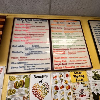 Jungle Juice Cafe - menus on the wall - Ice Cream & Frozen Yogurt Near Me - Hemet, California Jungle Juice Cafe - menus on the wall - Ice Cream & Frozen Yogurt Near Me - Hemet, California