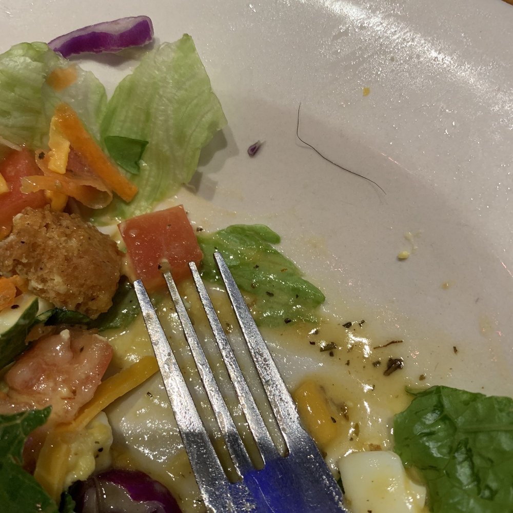 Texas Roadhouse - Found a disgusting hair in my husband's salad. - Steakhouses Near Me - Tulsa, Oklahoma Texas Roadhouse - Found a disgusting hair in my husband's salad. - Steakhouses Near Me - Tulsa, Oklahoma