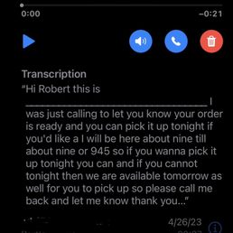 Voicemail from Safeway Voicemail from Safeway
