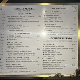 Menu food