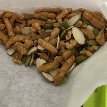 Salata - Trail mix made with my leftover toppings - sesame seeds, pumpkin seeds, walnuts, almonds - Salad Near Me - Atlanta, Georgia