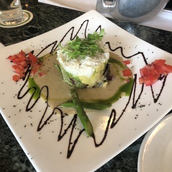 Lahaina Grill - Crab salad with avocado, asparagus, tomatoes & topped with cilantro & surrounded with a delicious dressing! - Seafood Near Me - Lahaina, Hawaii