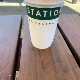 Sitting outside NVP enjoying simple turkey sandwich and chai latte. Sitting outside NVP enjoying simple turkey sandwich and chai latte.
