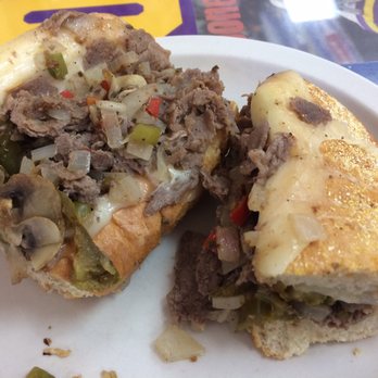 Simple Joe Cafe - 7-inch cheesesteak with onions, peppers and mushrooms - very good. - Cafes Near Me - Baton Rouge, Louisiana