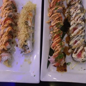 Top Sushi - Left to right: Shaggy Dog, Rock & Roll, King Casper, Hawaiian - Sushi Bars Near Me - Cypress, Texas Top Sushi - Left to right: Shaggy Dog, Rock & Roll, King Casper, Hawaiian - Sushi Bars Near Me - Cypress, Texas