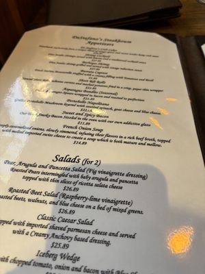 Menu photo 2 DeStefano's Steakhouse Brooklyn, NY Menu photo 2 DeStefano's Steakhouse Brooklyn, NY
