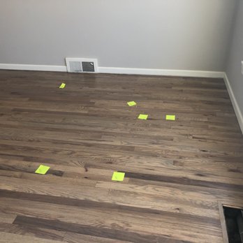 Boardwalk Floors - Part of areas marked for repair after we were told, for the 2nd time,  the job was done - Flooring Near Me - Milford, Michigan