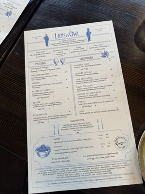 Menu photo 2 Lion and Owl Eugene, OR