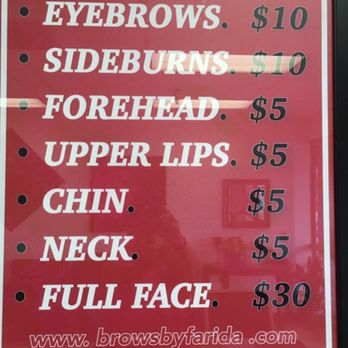 Eyebrow Threading By Farida - Prices - Threading Services Near Me - Phoenix, Arizona