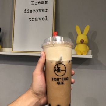 Tan-Cha - T3 ceylon milk tea with tiramisu foam - Bubble Tea Near Me - Los Angeles, California Tan-Cha - T3 ceylon milk tea with tiramisu foam - Bubble Tea Near Me - Los Angeles, California
