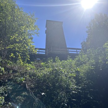 Shot Tower State Park - Shot Tower from the trail below - Parks Near Me - Max Meadows, Virginia
