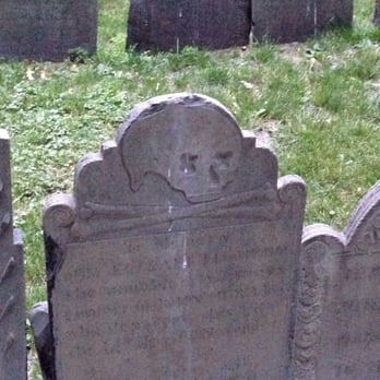 Ghosts & Gravestones - One of many antique headstone carvings you will encounter - Historical Tours Near Me - Boston, Massachusetts