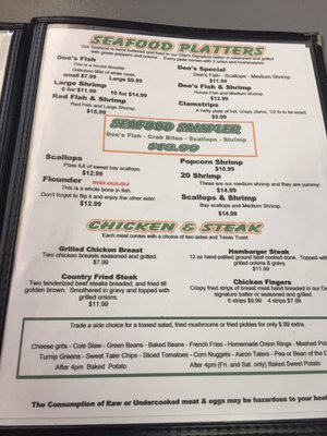 Menu photo 5 Dee's Restaurant Vernon, FL Menu photo 5 Dee's Restaurant Vernon, FL
