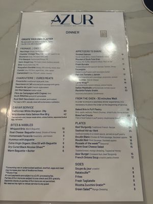 Menu photo 5 AZUR Charleston, SC Menu photo 5 AZUR Charleston, SC