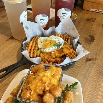 Hide Out Cafe - Cheddar Tater Tots, #Hash-tag Waffle Fries, Lavender Lemonade, Gummy Bear, Guava Hibiscus Green Tea - Cafes Near Me - Rowland Heights, California Hide Out Cafe - Cheddar Tater Tots, #Hash-tag Waffle Fries, Lavender Lemonade, Gummy Bear, Guava Hibiscus Green Tea - Cafes Near Me - Rowland Heights, California