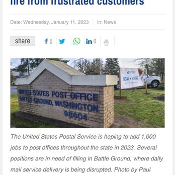 USPS - Post Offices Near Me - Battle Ground, Washington USPS - Post Offices Near Me - Battle Ground, Washington