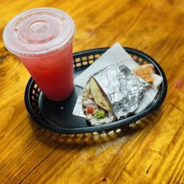 Bean & Cheese Gordita & Watermelon Agua Frsca
