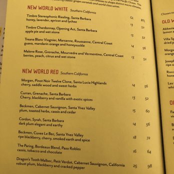 Abernethy's - Wine List - Cocktail Bars Near Me - Los Angeles, California