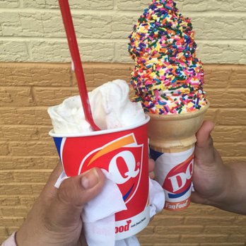 Dairy Queen Store - two ice cream cones with sprinkles - Fast Food Near Me - Brockton, Massachusetts