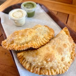 Franchesca’s Empanadas Cafe - Beef Empanada & Shredded Chicken & Corn Empanada