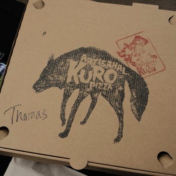 Kuro Artisanal Pizza - Cute box - Pizza Near Me - Costa Mesa, California