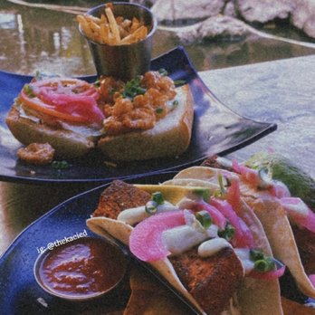 Down the Hatch Maui - All looks. Shrimp Po Boy & Local Fish Tacos. Wouldn't actually recommend - Seafood Near Me - Lahaina, Hawaii Down the Hatch Maui - All looks. Shrimp Po Boy & Local Fish Tacos. Wouldn't actually recommend - Seafood Near Me - Lahaina, Hawaii