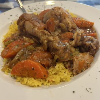 Kasos Greek Restaurant - Chicken stew with saffron rice - Greek Near Me - Roscoe, New York