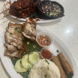 Lechon Kawali, assorted barbecue Lechon Kawali, assorted barbecue