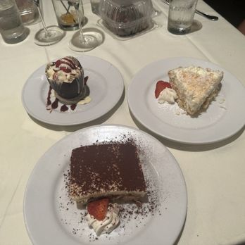Antonio's - Desserts: coconut cream pie, tiramisu, fancy cream with raspberry sauce (forgot the name). All were so good! - Italian Near Me - Maitland, Florida Antonio's - Desserts: coconut cream pie, tiramisu, fancy cream with raspberry sauce (forgot the name). All were so good! - Italian Near Me - Maitland, Florida