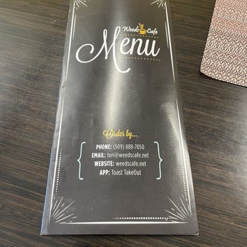 Weeds Cafe - Take out menu - Coffee & Tea Near Me - Cashmere, Washington