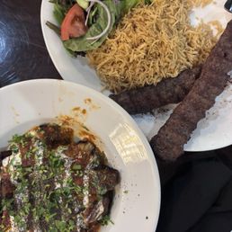 Kabob and Egg Plant