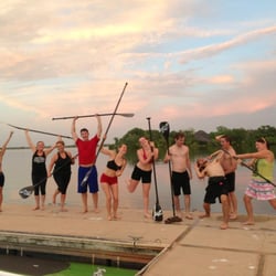 Flat Tide - Having so much fun after a SUP Yoga class!