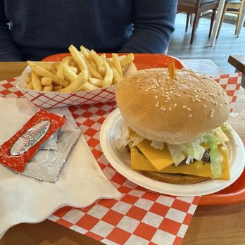 Bombay Burger - Bombay Cheeseburger and Garlic Fries - Indian Near Me - Seattle, Washington
