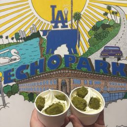Hokkaido Milk with Matcha Warabi Mochi Hokkaido Milk with Matcha Warabi Mochi