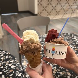 2 scoop Gelato cup and cone
