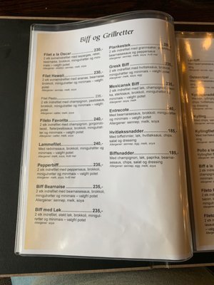 Menu photo 3 Den Gamle Nabo Namsos, 17