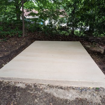 Bright Concrete - 8 by 12 Brushed Concrete for Shed - Masonry/Concrete Near Me
