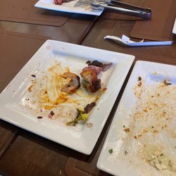 Rodizio Grill - Empty plates after delicious food!