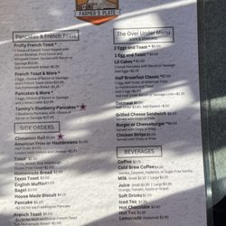 Farmer's Plate Hometown Cafe - Menu