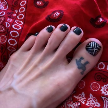 Super Relax Nails & Spa In Mesa - I said I don't like flowers so she did this amazing design! Best pedi to this date! - Waxing Near Me - Mesa, Arizona