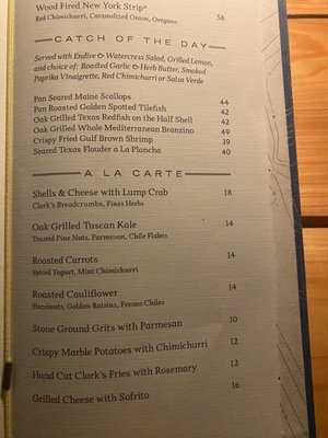 Menu photo 2 Clark's Oyster Bar–Houston Houston, TX Menu photo 2 Clark's Oyster Bar–Houston Houston, TX