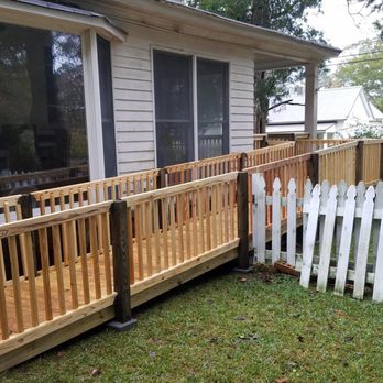 Morgan & Morgan Handyman - Almost finished with our ramp due to rain we cannot paint it yet we will be posting the finished product here in the next week - Handyman Near Me