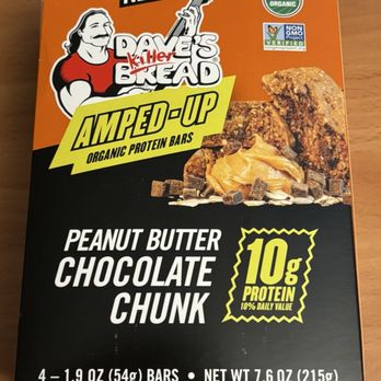 Dave’s Killer Bread - Amped-Up Peanut Butter Chocolate Chunk Bars - Bakeries Near Me - Milwaukie, Oregon Dave’s Killer Bread - Amped-Up Peanut Butter Chocolate Chunk Bars - Bakeries Near Me - Milwaukie, Oregon