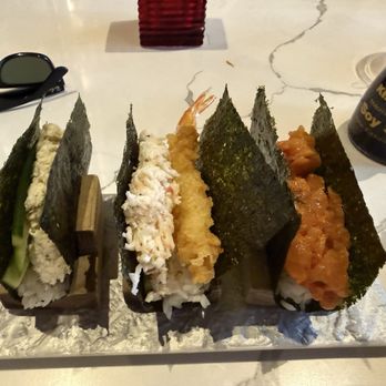 Karma Sushi Bar Grill - Sushi tacos on the happy hour menu .... Yummm - Sushi Bars Near Me - Flagstaff, Arizona Karma Sushi Bar Grill - Sushi tacos on the happy hour menu .... Yummm - Sushi Bars Near Me - Flagstaff, Arizona