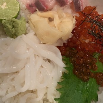 Kaoru - Squid, hamachi, and something I don't really remember... - Japanese Near Me - New York, New York Kaoru - Squid, hamachi, and something I don't really remember... - Japanese Near Me - New York, New York