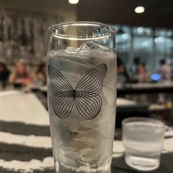 Mariposa - Water with butterfly details - Tapas/Small Plates Near Me - Charlotte, North Carolina
